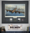 Autographed Masters of the Air Bremen signs with A Higher Call art
