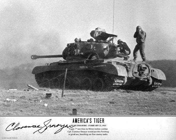 M26 Pershing "Eagle 7" autographed photo