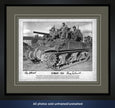 "Germany 1944" photo autographed by FURY tankers