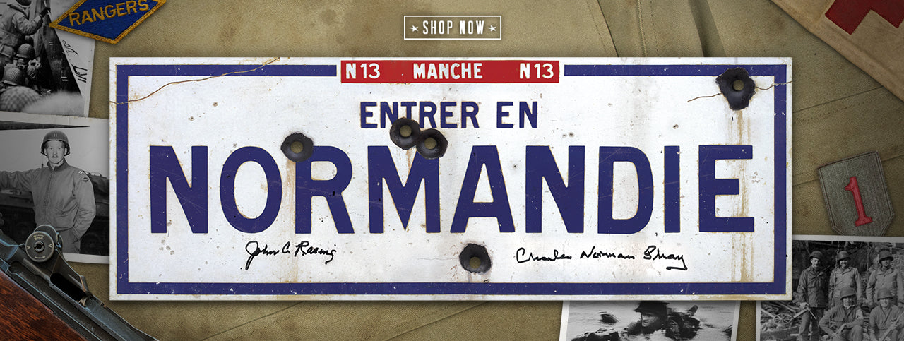 Normandy 1944 D-Day veteran autographed sign
