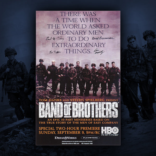 Band of Brothers autographed movie poster