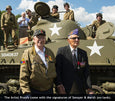 Clarence Smoyer with Sherman tank