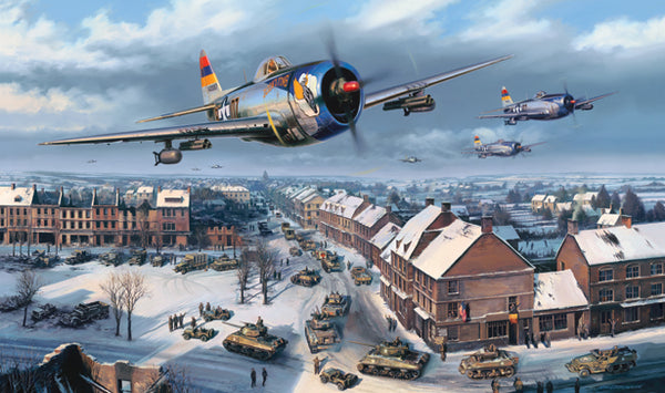 Bastogne in December 1944 art print