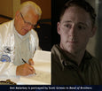 Band of Brothers veteran Don Malarkey autographs the book