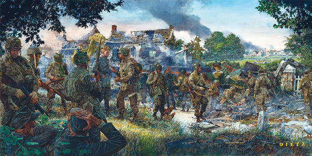 Don Malarkey with a German soldier on D-Day