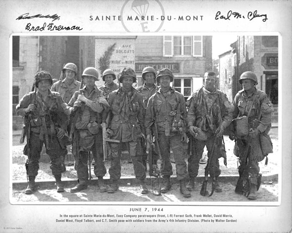 Band of Brothers autographed group photo