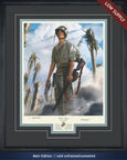 Marine R.V. Burgin autographed art print