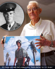 Marine R.V. Burgin with autographed art print