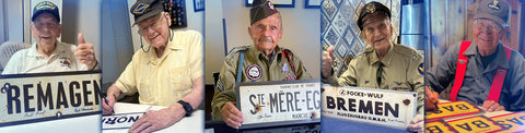 World War II battlefield signs 