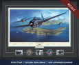 President George HW Bush autographed VT-51 Avenger print