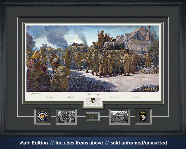Lt. Dick Winters on D-Day art print