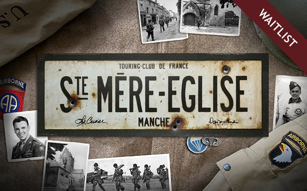 Sainte Mere Eglise paratrooper autographed sign