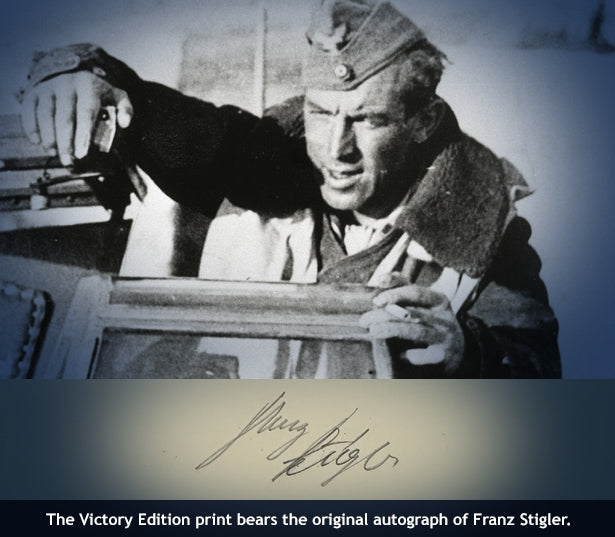 Franz Stigler autographed art print
