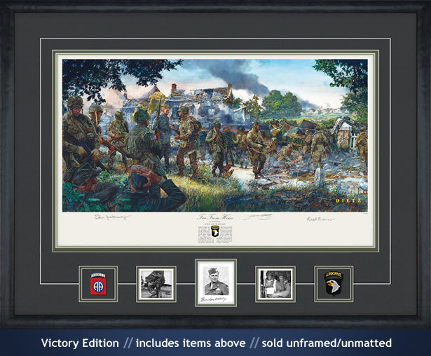 101st Airborne paratroopers on D-Day art print