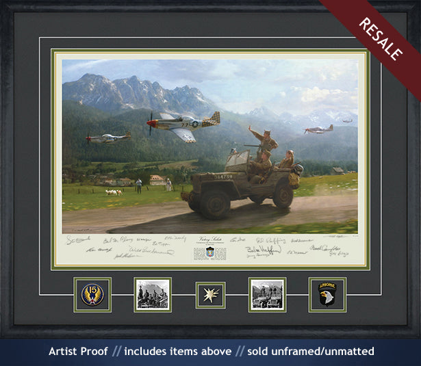 101st Airborne in Berchtesgaden art print