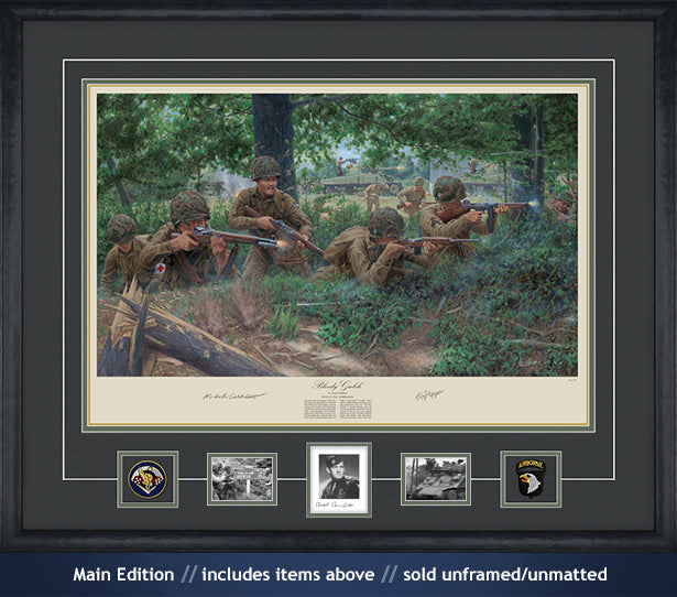 Dick Winters and the 101st Airborne at Carentan art print