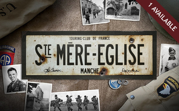 Sainte Mere Eglise paratrooper autographed sign