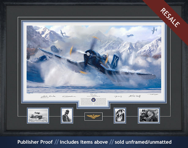 Captain Thomas Hudner Corsair art print