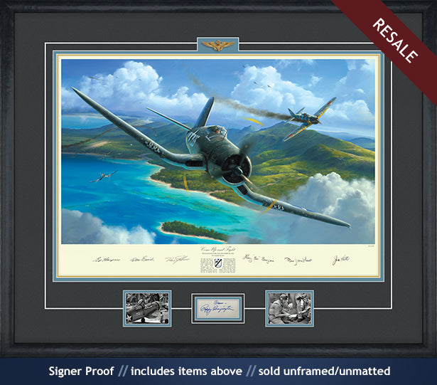 Pappy Boyington F4U Corsair art