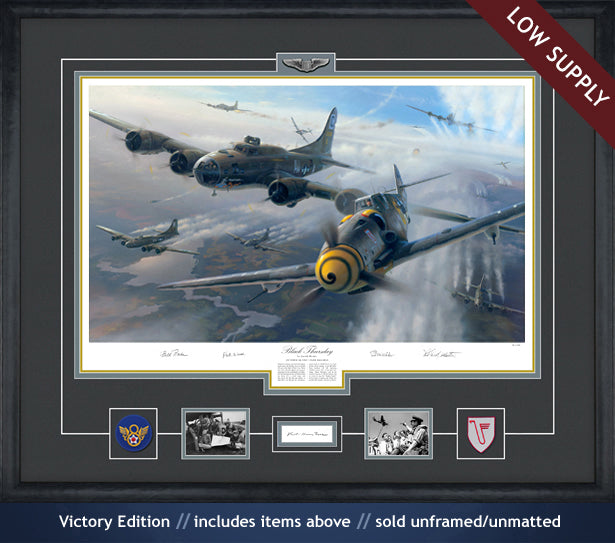 B-17s during the second Schweinfurt mission art print