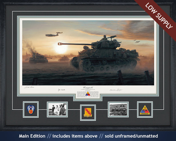 M4A3 Sherman tank art print
