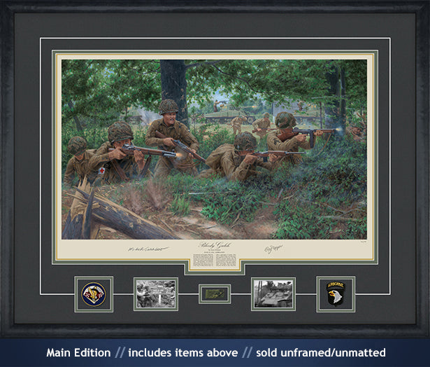 Dick Winters and the 101st Airborne at Carentan art print
