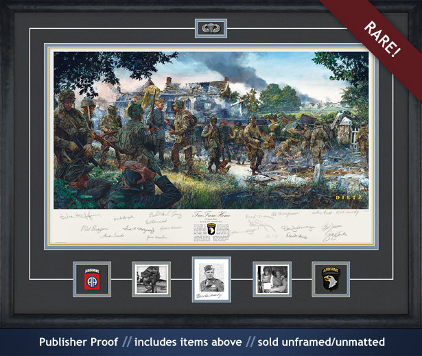 101st Airborne paratroopers on D-Day art print
