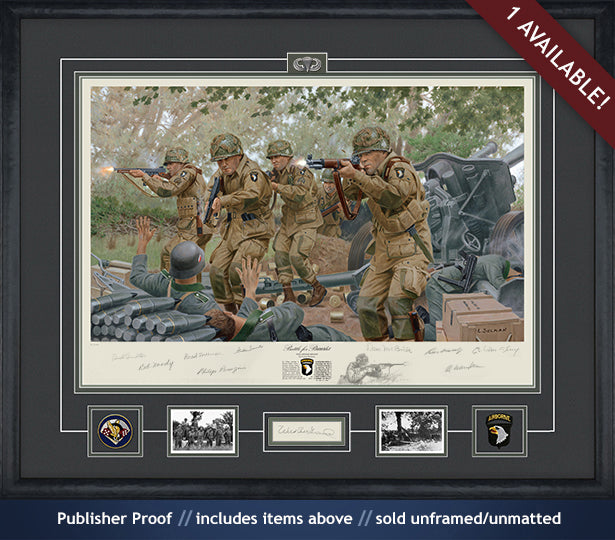 Dick Winters at Brecourt Manor art print