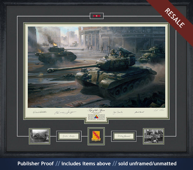Cologne tank duel Pershing vs. Panther art print