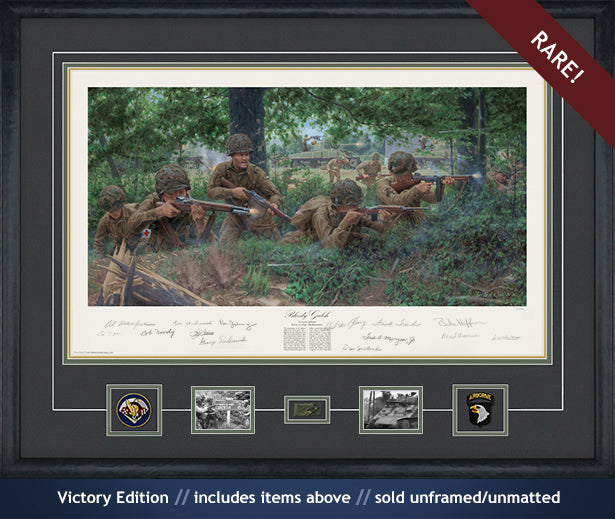 Dick Winters and the 101st Airborne at Carentan art print