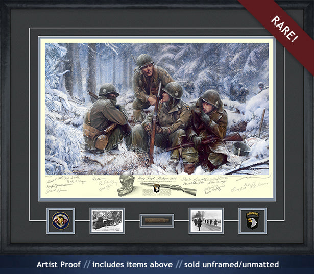101st Airborne at Bastogne 1944 art