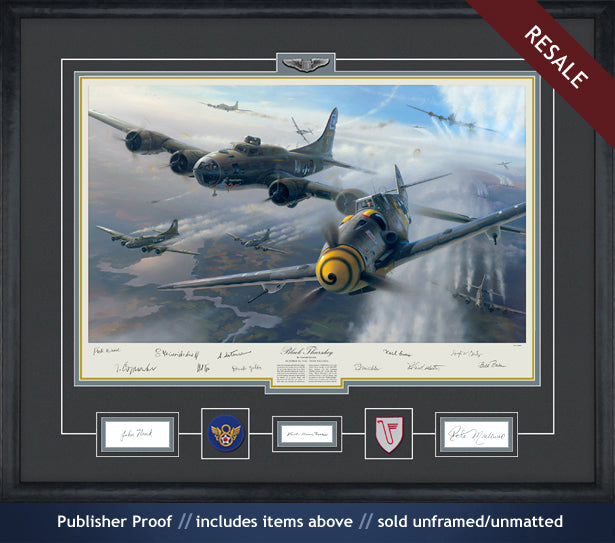 B-17s during the second Schweinfurt mission art print