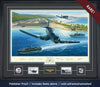 Black Sheep Squadron F4U Corsairs taking off in 1943 autographed art print