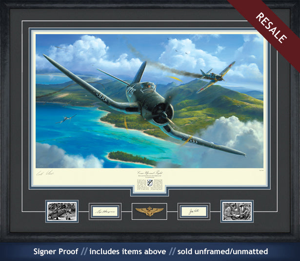 Pappy Boyington F4U Corsair art