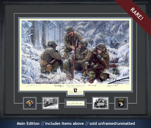 101st Airborne in Bastogne 1944 art print