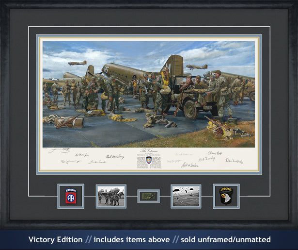 Operation Market Garden 101st Airborne paratrooper art print
