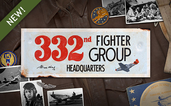 332nd Fighter Group P-51 pilot autographed sign