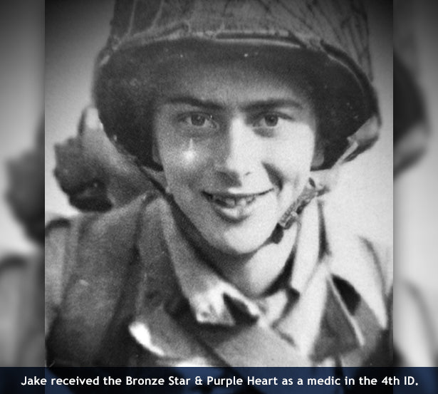 Jake Ruser as a medic in the 4th ID