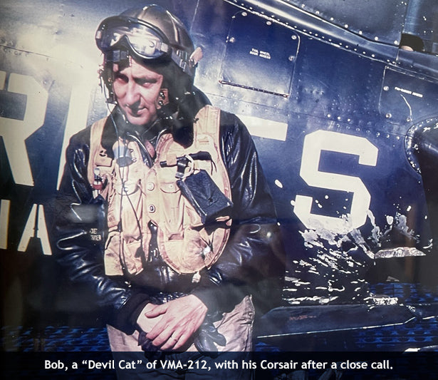 Corsair pilot Bob Anderson