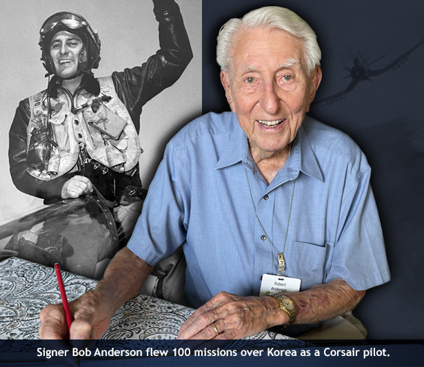 Corsair pilot Bob Anderson