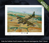 100th Bomb Group  Buck Cleven autographed art 