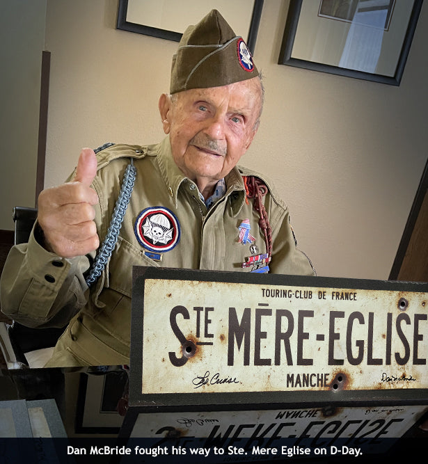 Sainte Mere Eglise autographed sign