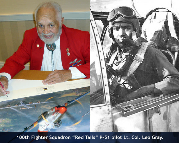 Tuskegee Airman P-51 pilot Leo Gray
