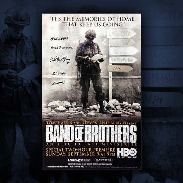 Autographed Band of Brothers poster
