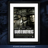 Autographed Band of Brothers movie poster framed example