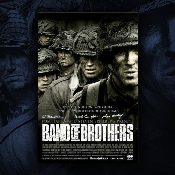 Signed Band of Brothers movie poster