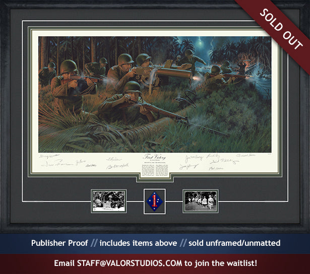 US Marines at the Battle of Alligator Creek artwork