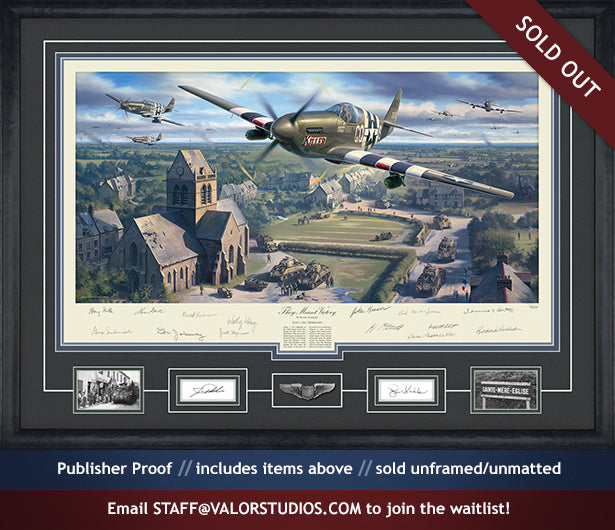 Sainte Mere Eglise June 1944 artwork