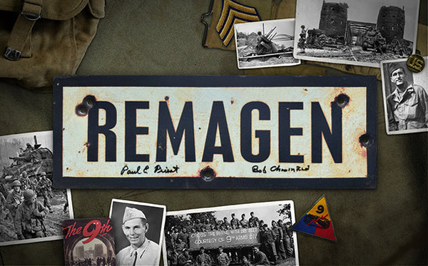 Bridge at Remagen 1945 sign
