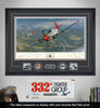 332nd Fighter Group sign and aviation art